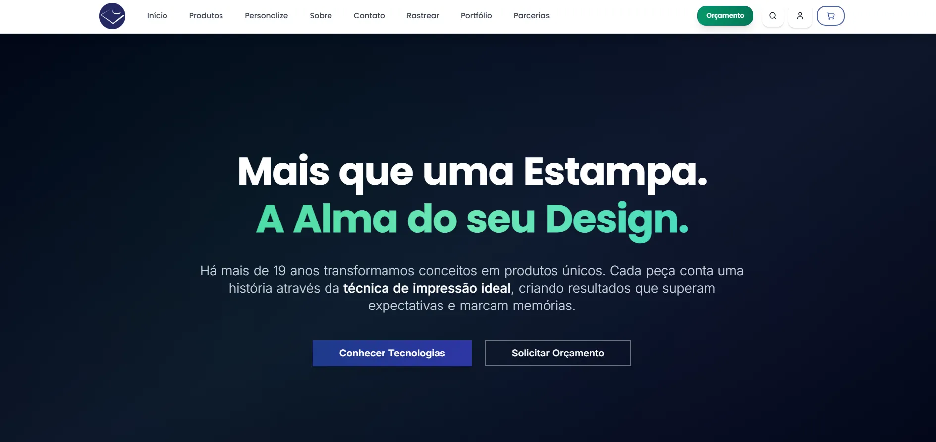 Screenshot do projeto Casa das Camisetas Oficial